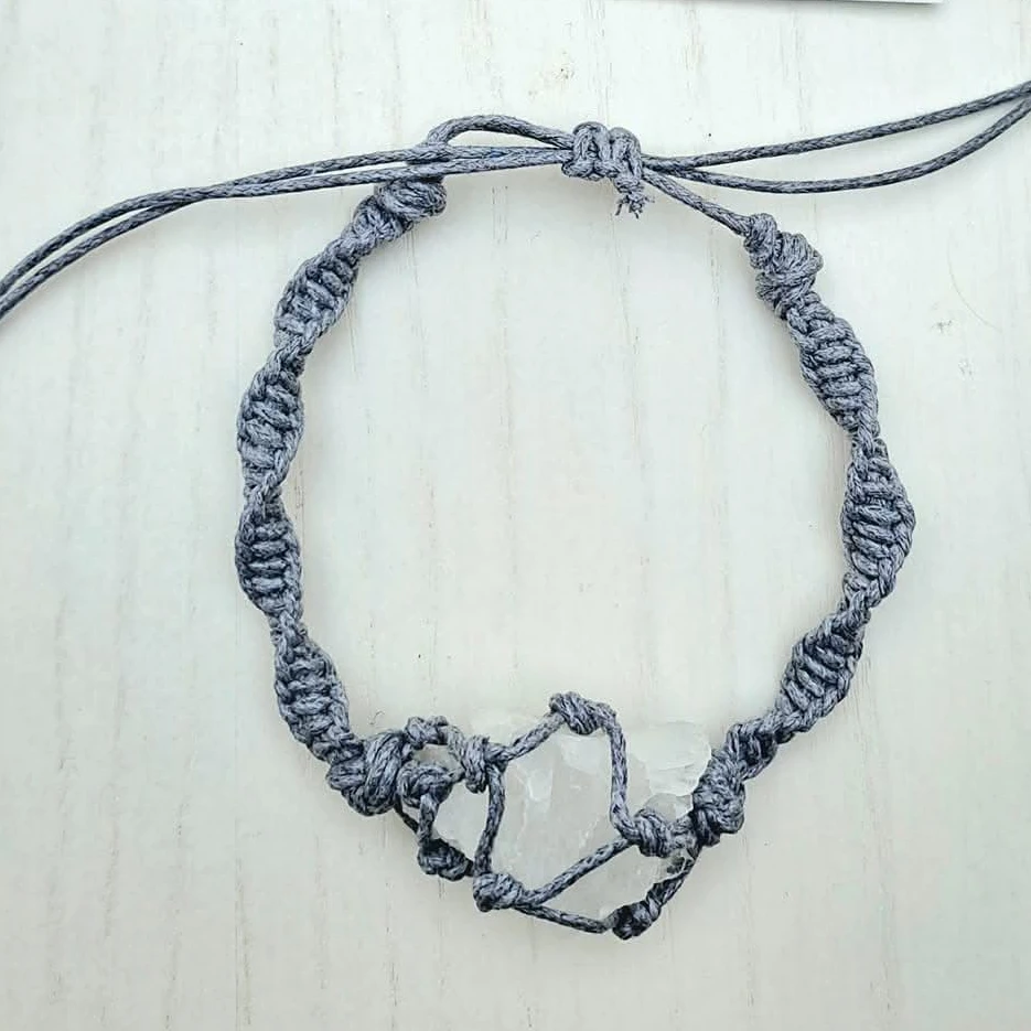 Montatura bracciale modello vestitino macramé
