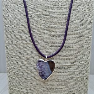 collana cuore Ametista