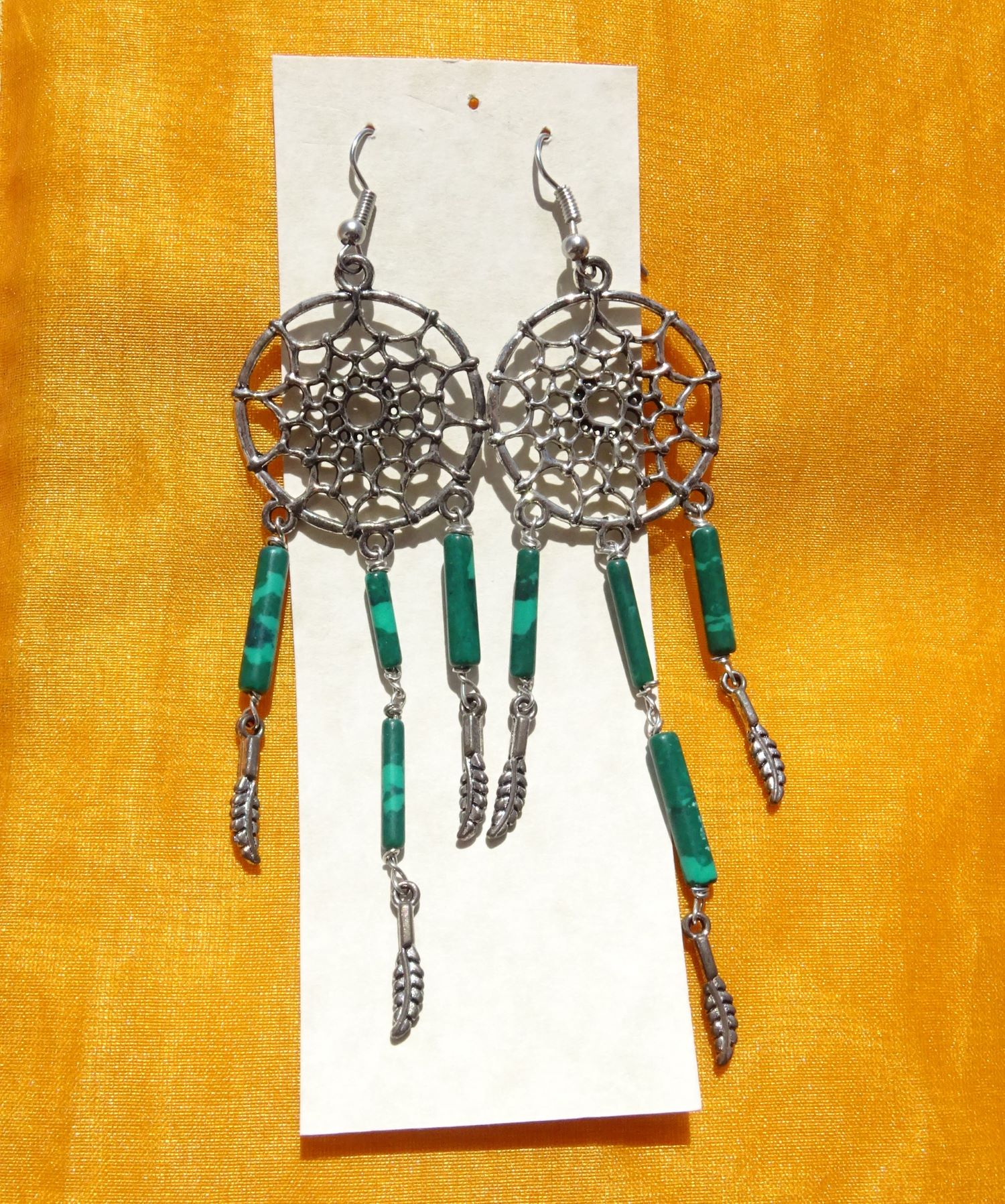 orecchini Malachite acchiappasogni