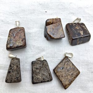 Pendenti Bronzite burattata