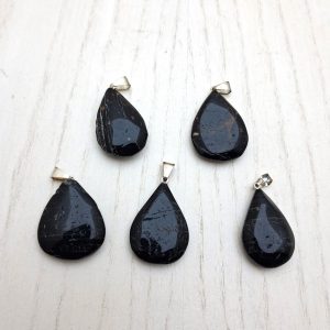 Pendenti Tormalina nera goccia