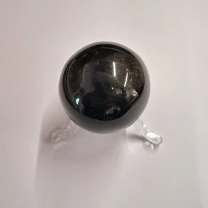 Sfera Ossidiana dorata perimetro 3.7 cm