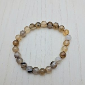 Bracciale Agata occhio di Buddha (occhio di Shiva)0,8 cm