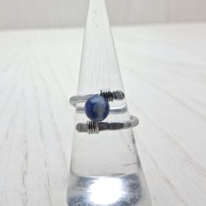anello in alluminio con Sodalite