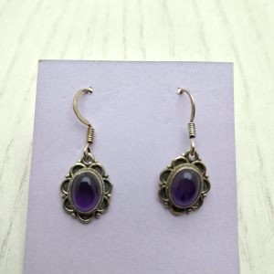 orecchini con Ametista in argento