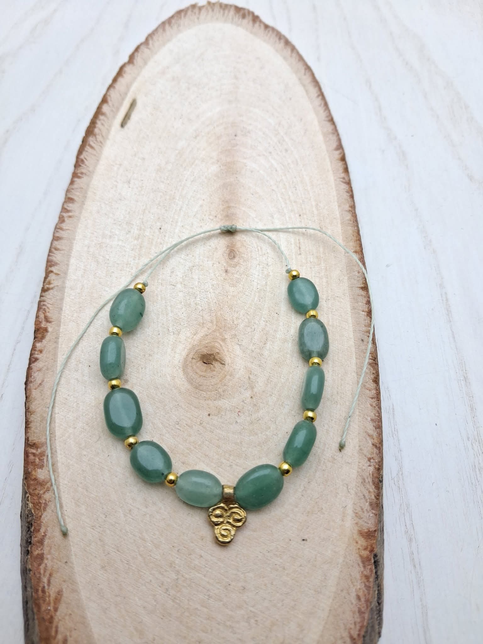 cavigliera con Avventurina verde