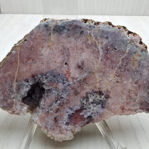 drusa di Quarzo rosa cristallizzato cm 16,5