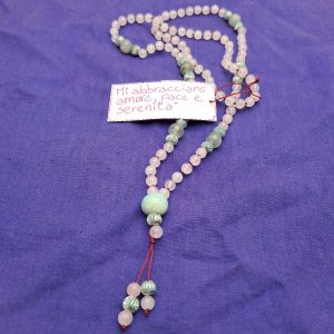 Japamantra con Quarzo Rosa e Labradorite