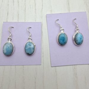 orecchini con Larimar in argento