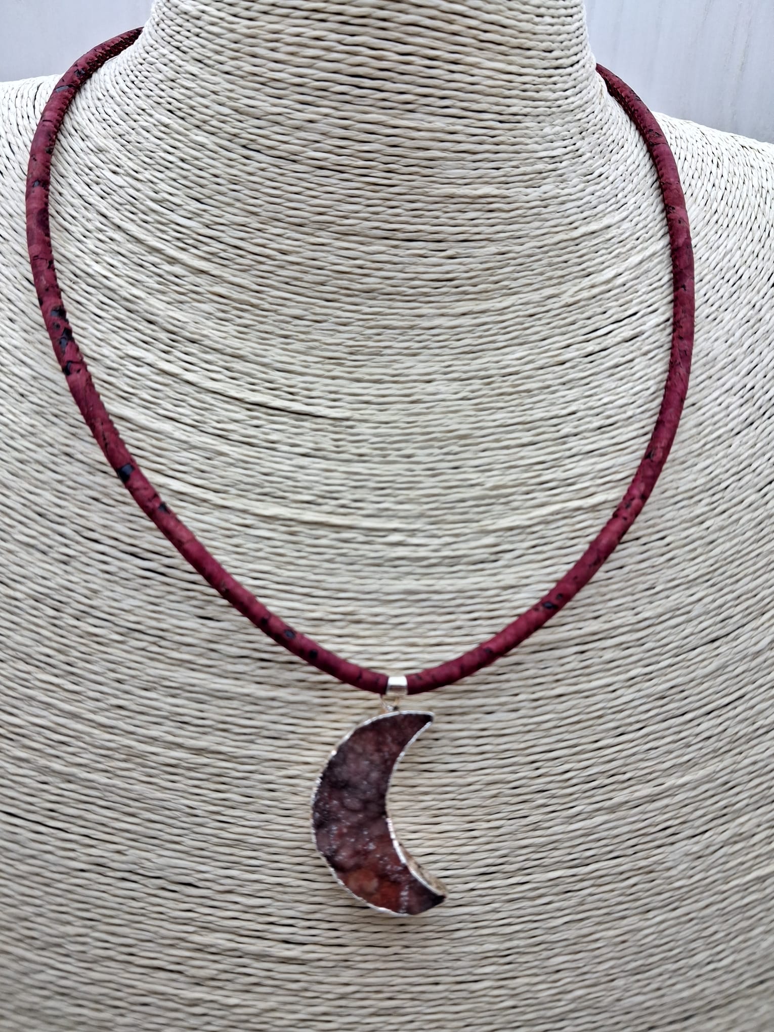 collana luna Calcedonio cristallizzato