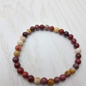 Bracciale Mookaite sfere 0,6 cm