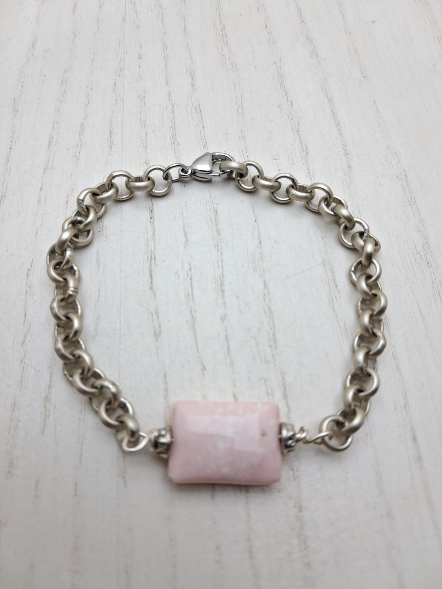Bracciale con Opale comune rosa