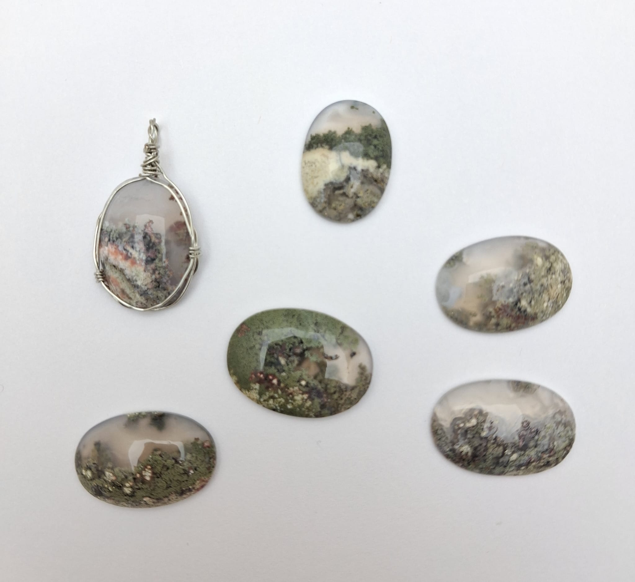 Agata paesaggio cabochon