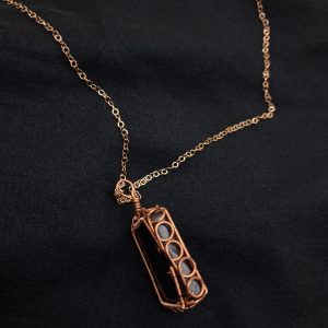 collana con Ancestralite montatura in rame