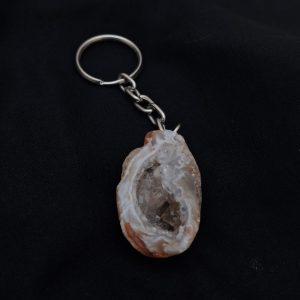 portachiavi con geode di Agata