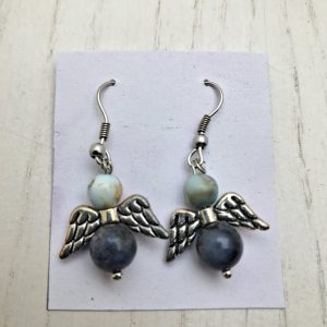 orecchini con Larimar e Lapislazzuli
